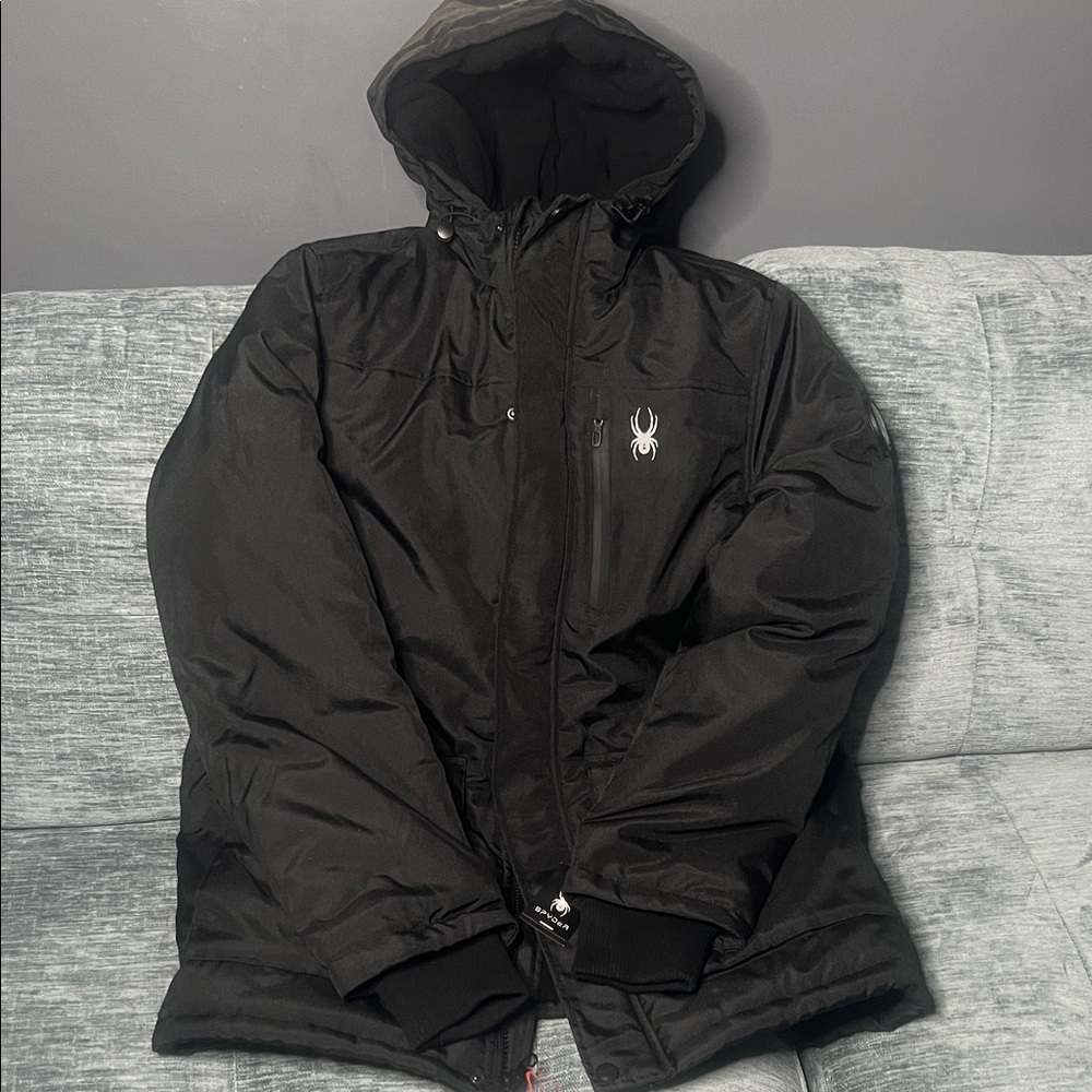 Spyder Men's Black Insulated Ski Jacket